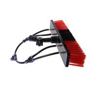 Alipis Water Fed Brush Head for Solar Panel Cleaning Window Panel Brush with Flow-through Design for High Window Washing Stain-removing Bristles Compatible with Extension Poles