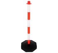 Alipis Water Refillable Warning Post Warning Column Traffic Safety Barrier Pe Material High-visibility Added Stability Queue Management Public Events