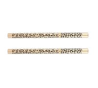 Alipis Waterproof Dual-ended Eyebrow Pencil with Brush, 2pcs Brown Shade, Leopard Print Cover, Natural Brow Shaper for Everyday Makeup Random Style
