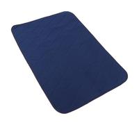 Alipis Waterproof Elderly Changing Pad with Non-Slip Cloth Material, Washable Reusable Diaper Changing Mat for Bed Protection and Sanitary Cushion Use, Blue Colour