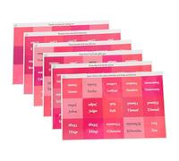 Alipis Waterproof Month Tabs Sticky Labels, 6 Pink Sheets Quarterly Planner Index Tabs, Adhesive Small Page Markers for Notebooks, Reading, and Bible Study Organizer