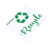 Alipis Waterproof Trash Can Classification Sticker Self-Adhesive Recycle Waste Bin Decal Green Removable Label for Kitchen and Office Use