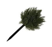 Alipis Weatherproof Artificial Cypress Topiary Ball with Ground Spike Faux Evergreen Shrub for Outdoor Garden Porch Decor Natural Look Simulated Cedar Tree No Maintenance Decorative Plant