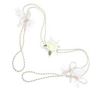 Alipis Western Traditional Wedding Lasso Rope with Rose Design Fabric Material Handfasting Cord for Wedding Ceremony Unique Craftsmanship Suitable for Outdoor