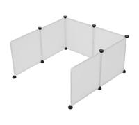 Alipis White Plastic Urine Shield for Cats and Dogs, 6pcs Litter Box Splash Guard with Stable Structure and Easy to Clean Design, for Home Use to Prevent Mess and Maintain Hygiene