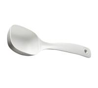 Alipis White Pp Soup Ladle with Sturdy Integrated Molding Handle, Long Handle Serving Spoon for Porridge and Soup, Household Kitchen Ladle for Dining and Entertaining
