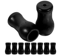 Alipis Window Blind Cord Knobs 10pcs Black Plastic Blind Pull Cord Knobs End Drops Curtain Blind Cord Tassel Pull Ends for Roman Shades Curtain Crafts Tassels Black