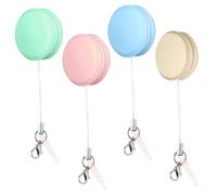 Alipis Wipes to Phone Screen with 4pcs Keychain Macaron Cleaner Lanyard Portable Dual-sided Cleaning Pads Convenient Carry Random Color and Mobile for Camera Lenses and Laptops
