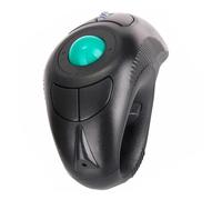 Alipis Wireless Handheld Trackball Mouse, 2.4G USB Plug and Play, 1000Dpi, 5-Button Dolphin Shape for Laptop, Black