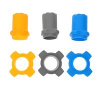 Alipis Wireless Microphone and Long Tail Sleeve 3 Sets Silicone Protective Cover with Four-corner Anti-drop Rings Orange Silicone Universal Compatibility, for Studio and Speech Use
