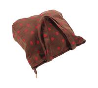 Alipis Women’s Strawberry Print Corduroy Tote Bag with Zipper, Brown | Large Capacity Shoulder Style, Pocket Detail, Polyester Lining, Shopping and Weekend Outings, Simple Look