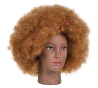 Alipis Women Wigs Short Curly Wigs for Women Black Girl Crazy Hair Synthetic for Afro Curly Afro for Khaki