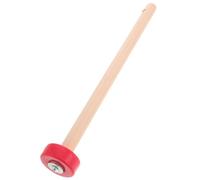 Alipis Wood Percussion Mallet Hammer with Hardwood Handle, Medium Size Square round Head Gong Stick for Chinese Bass Drum and Hand Drum Percussion, Single Sturdy Music Rhythm Mallet