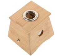 Alipis Wood Single Hole Moxa Holder Sticks Box Classic Design Portable Moxibustion Therapy Device with Strap Robust Material for Therapeutic Purposes on The Go