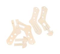 Alipis Wood Sock Stretchers Star and Heart Shapes 4pcs Assure Knitted Socks Get The Right Shape and Size, Make Smooth and Even for Hand-Knitting Projects