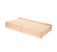 Alipis Wooden Artist Storage Box for Paintbrushes and Markers Portable Art Supply Organizer for Outdoor Sketching and Painting Compact Wood Pencil Case for Students and Artists