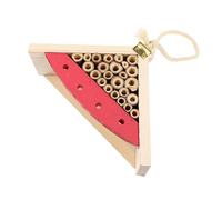 Alipis Wooden Bee House Decorative Insect Cabin for Garden Outdoor Use Ladybugs Shelter Handcrafted House