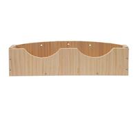 Alipis Wooden Bunny Feeder with Fixator for Guinea Pig and Squirrel, Large Capacity Pet Rabbit Basin, Sturdy Wood Material Feeding Box to Reduce Waste, Suitable for Hanging and Fixed Use