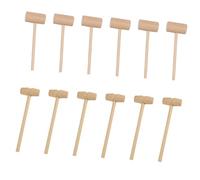 Alipis Wooden Crab Mallets Mini Hammers for Cracking Seafood Shells Portable Lightweight Lobster Mallets with Smooth Surface Safe Kitchen Tools and Parent Interactive