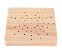 Alipis Wooden Nail Drill Bit Holder Organizer Stand with Sturdy Multi-hole Storage for Professional Salons and Personal Use Enhancing Work Efficiency and Easy Nail Tool Management