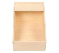 Alipis Wooden Rabbit Breeding Box with Breathable Design and Side Observation Window, Small Animal Hideout for Early Nurturing and Maternity Shelter, Beige Wooden Box for Rabbits