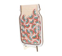 Alipis Wooden Reward Jar with Rainbow Design for Behavior Training and Learning Motivation Visual Progress Tracker for Classroom and Home Incentive Tool