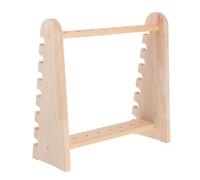 Alipis Wooden Test Tube Holder Compact Pipette Rack for Laboratory Use Space-saving Small Stand for Sample Bottles Natural Material Lab Equipment Organizer for Science Experiments