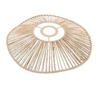 Alipis Woven Pendant Light Cover E27 Rattan Lampshade Paper Rope for Wall Lamp Fixture in Tea Room Brown