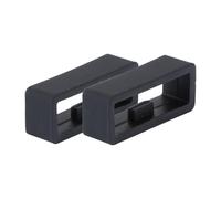 Alipis X5 Silicone Watch Band Loops 2Pcs, Black, 22Mm Inner Diameter, Flexible and Soft, Easy to Replace, Great for Family and Friends