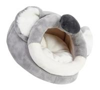 Alipis Xl Size Plush Koala Guinea Pig Nest Thickened Warm Small Pet House Suitable for Hamsters and Hedgehogs