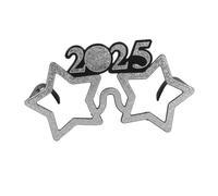 Alipis Year Party Eyeglasses Star Style Photo Prop Lightweight Comfortable Eyewear for Festive Celebrations and Fun Group Photos Silver Design
