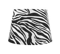 Alipis Zebra Print Fabric Table Lamp Shade with Barrel Design, Simple Installation and Sturdy Material, for Living Rooms and Reading Areas, Modern and Minimalist Style