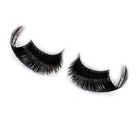 ALIQI Sexy Styles Handmade Reusable Long Thick Fancy Party Feather False Eyelashes Makeup Eye Lashes (Black)