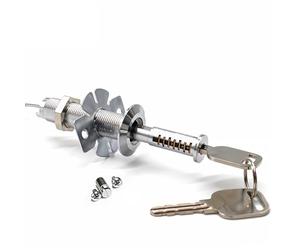 ALIRANTA Garage Emergency Release with 2 Keys - Universal Emergency Release Lock - Durable Zinc Alloy - Easy Access in the event of a Power Failure - 2m Cable for Maximum Flexibility