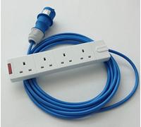 Ali's DIY 2.5 mm 230V Caravan Hookup Extension Lead for Motorhomes and Camping Sites - 4 Gang Trailing Socket - 20 Metre Length