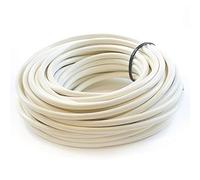 Ali's DIY 5 Core Round White Flex Flexible Cable Full Roll & Custom Cut Lengths Available (1 metre, 1 Mm White)