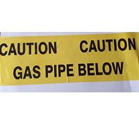 Ali's DIY Gas Pipe Below Warning Tape - 4 Metre Custom Cut Length
