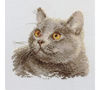Alisa Cross Stitch Kit - British Cat
