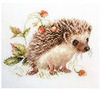 Alisa Cross Stitch Kit - Hedgehog and Strawberries