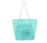 ALisasin Beach Tote Bags Fashion Summer Double Layer Protable Mesh Bag Bathing Pool Toiletries Storage Beach Bag For Travel, Green, One Size, Outdoor Tote Bag