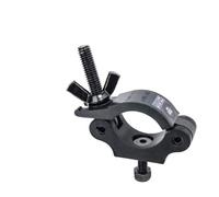 Aliscaff Half Coupler KUPO KCP-830B Clamp with Screw M10 x 40 mm, Black Aluminium Hook for 48-51 mm Pipes with 0.5 kg Weight and Load Capacity up to 200 kg