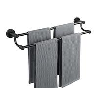 Alise Bath Double Towel Bars,Towel Hanger Towel Racks for Bathroom,Wall Mount Towel Holder SUS304 Stainless Steel Towel Rails 24 Inch,Matte Black,GOY4600-B