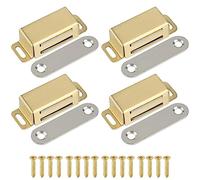 Alise Magnetic Cabinet Latch Cabinet Door Catch Clasps Gold,4 Pcs