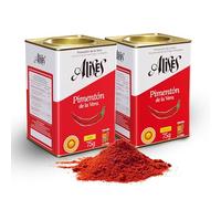 Alises Smoked Paprika Duo 75g x2 - Sweet + Hot - 7% More in Each Tin (vs Standard 70g) - D.O.P. Pimentón de la Vera - Authentic Spanish Paprika