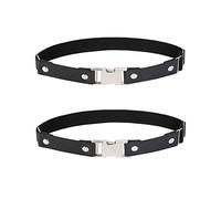 alisikee 2PCs Leg Garter Belt with Free Buckle, Faux Leather Adjustable Thigh Garters for Women Parties, Black/Red, Black, One Size