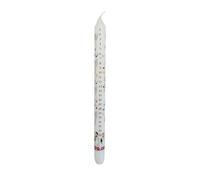 Alison Gardiner Angels and Choir Red Advent Taper Candle - Unscented Wax Christmas Countdown Candle, 10hr Burn Time, Festive Design, Handmade in England - Table Centrepiece