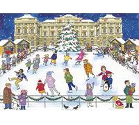 Alison Gardiner Christmas Ice Skating Large A3 Traditional Festive Christmas Advent Calendar Made in UK