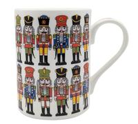 Alison Gardiner Christmas Nutcracker Mug Fine Bone China Nutcracker Lyric Design - Traditional Holiday Ballet Theme - Hand Decorated England - Dishwasher Microwave Safe - 320ml