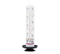 Alison Gardiner Heavenly Angel Remembrance Christmas Red Choir Advent Pillar Candle - Unscented Wax Christmas Countdown, 50hr Burn, Handmade in UK - Festive Candle for Seasonal Décor