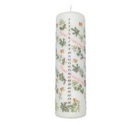 Alison Gardiner Holly and The Ivy Advent Pillar Candle - Unscented Wax Christmas Countdown, 70hr Burn, Handmade in UK - Festive Candle for Table, Mantelpiece & Seasonal Décor